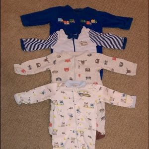Newborn Boys sleepers lot